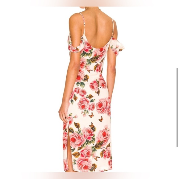 Revolve‎ More To Come Tasha Drape Midi Dress Size Medium NWT - Picture 3 of 9